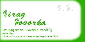 virag hovorka business card